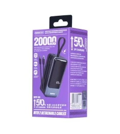 PowerBank Remax RPP-59 20000mAh 65W + 60W PD + QC (Сірий)